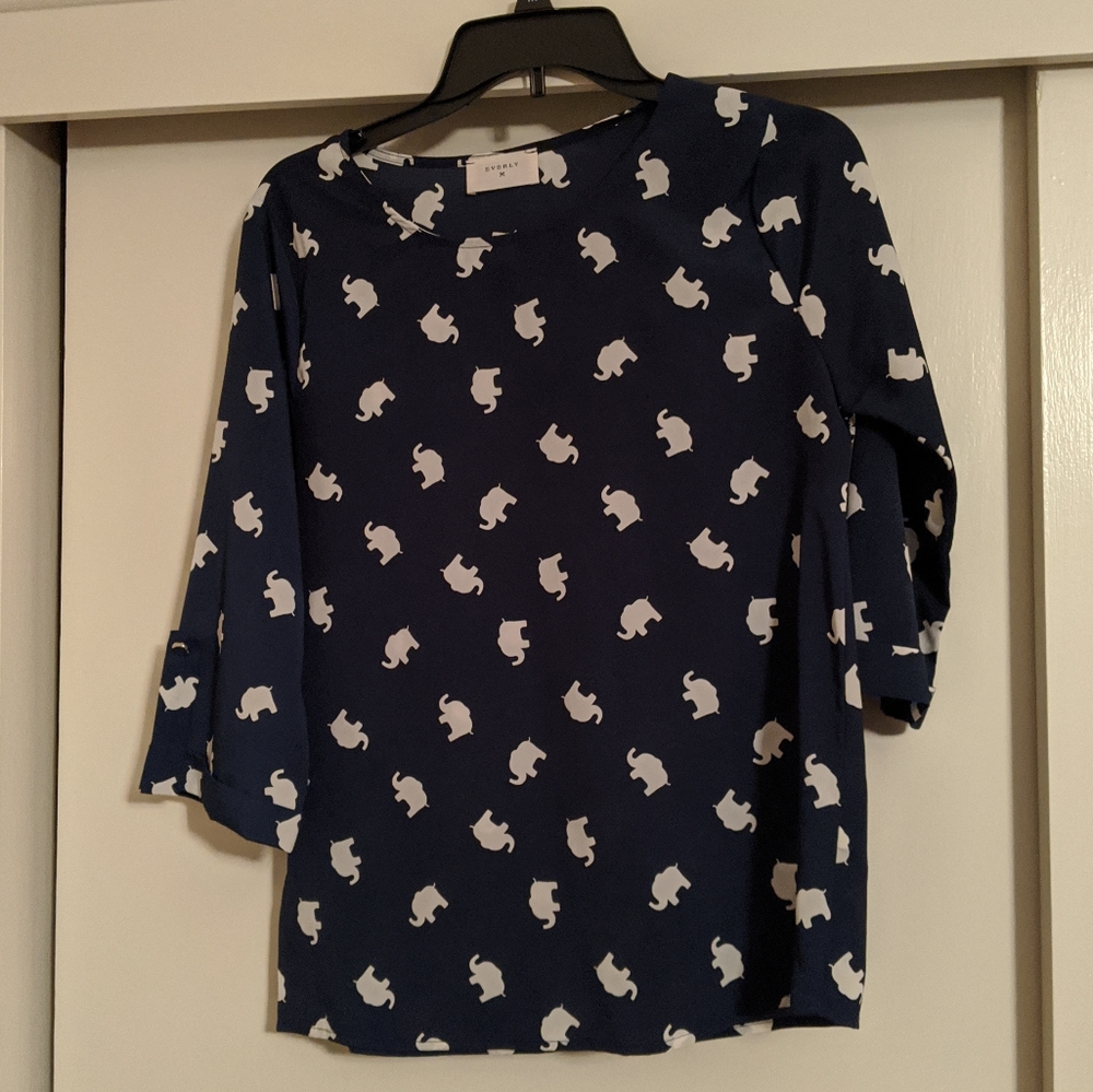 Everly Zoom Bisou Top (ModCloth)